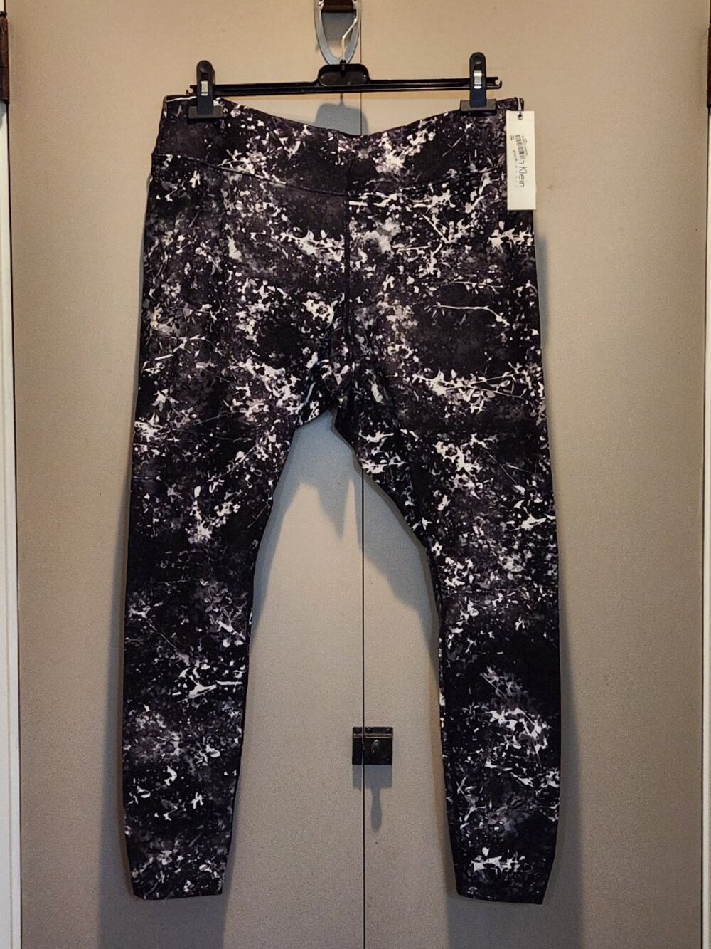 NWT Calvin Klein Performance Leggings 1X Plus Size Abstract Splatter Print